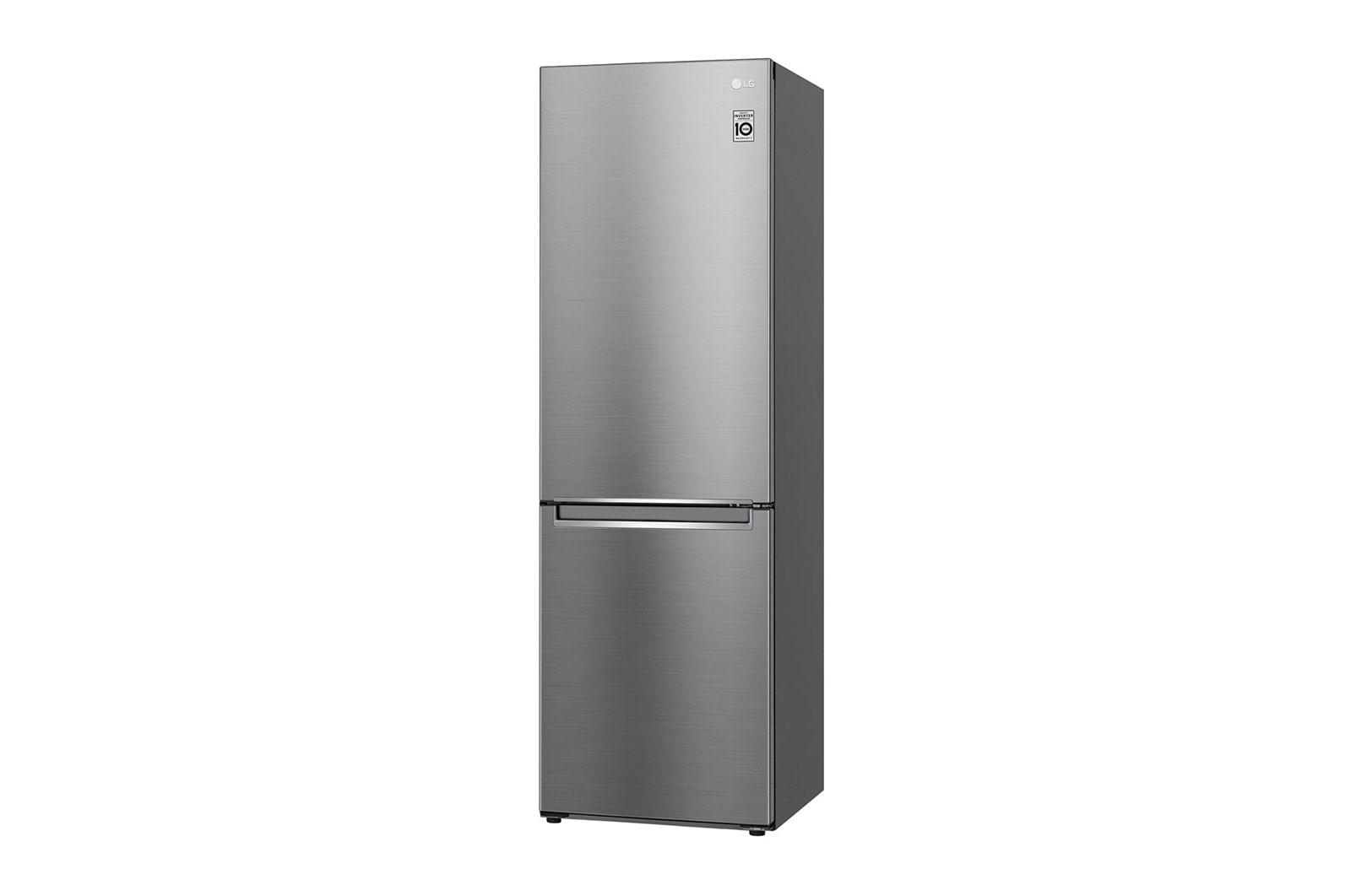 LG 1.86M 341L Kølefryseskab(Shiny Steel) - Energiklasse D, Door Cooling™, GBB71PZEGN