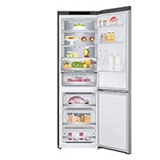 LG 1.86M 341L Kølefryseskab(Shiny Steel) - Energiklasse D, DoorCooling™ og Smart Diagnosis™, GBB71PZVGN