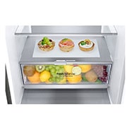 LG 1.86M 341L Kølefryseskab(Shiny Steel) - Energiklasse D, DoorCooling™ og Smart Diagnosis™, GBB71PZVGN