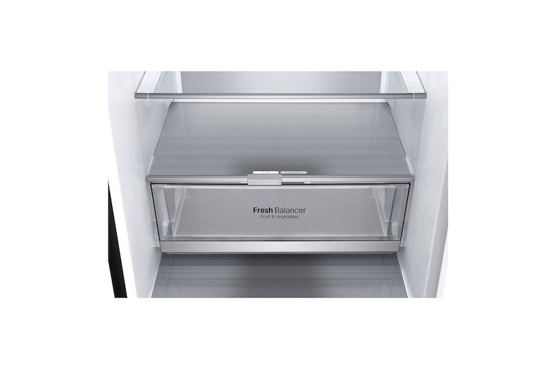 LG 2.03M 384L Kølefryseskab(Matte Black) - Energiklasse D, Door Cooling™ og Smart Diagnosis™ , GBB72MCVGN