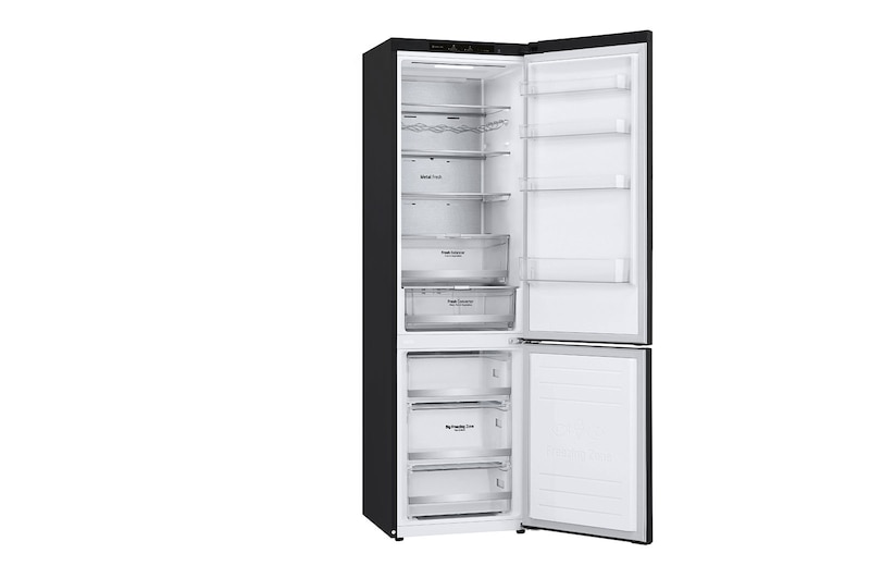 LG 2.03M 384L Kølefryseskab(Matte Black) - Energiklasse D, Door Cooling™ og Smart Diagnosis™ , GBB72MCVGN