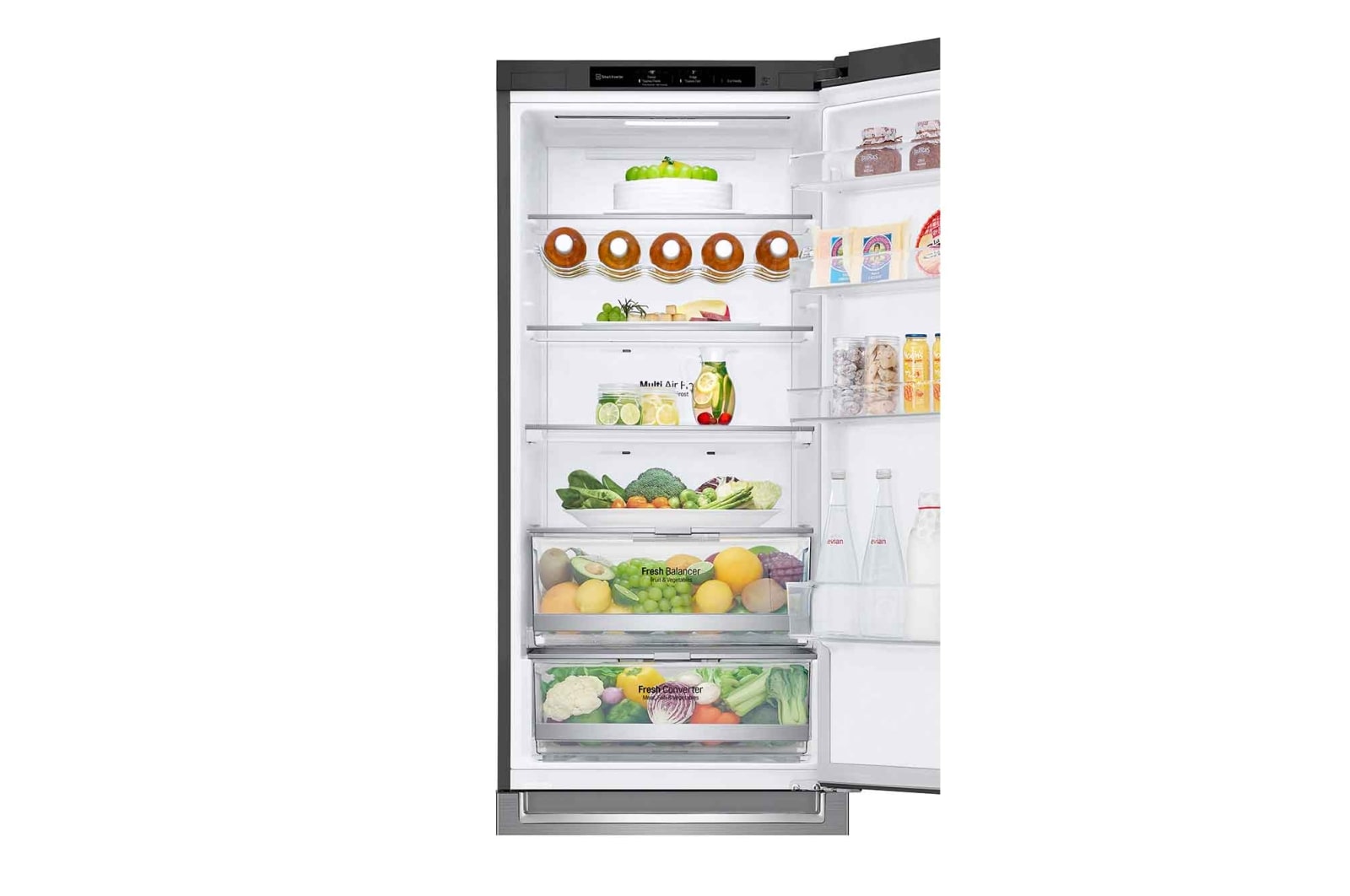 front view of the monitor with the stand down