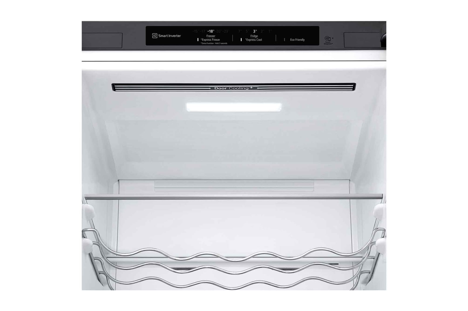 side view of a tilted monitor