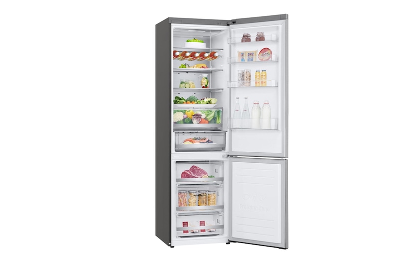 LG 2.03M 384L Kølefryseskab(Stainless Steel) - Energiklasse B, DoorCooling™ og Smart Diagnosis™ med Wi-Fi, GBB92STABP