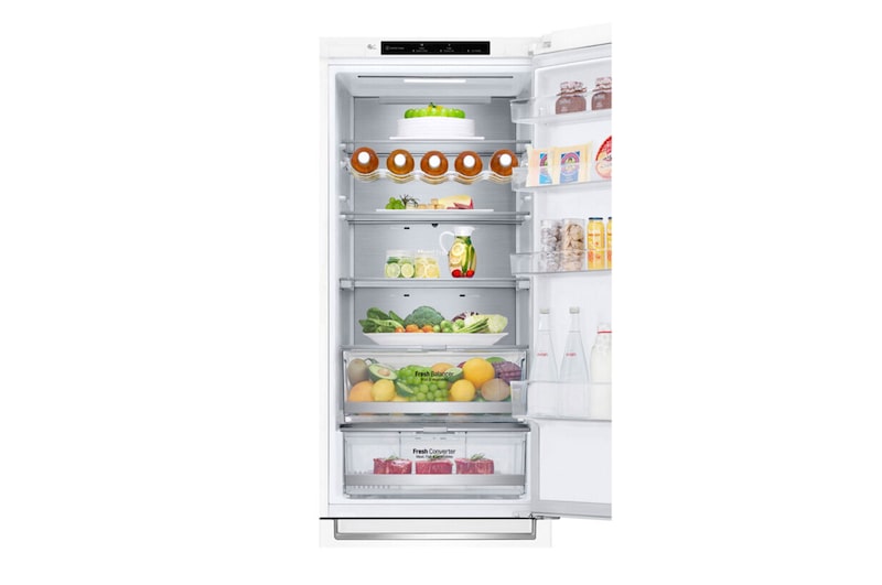 LG 2.03M 384L Kølefryseskab(Hvid) - Energiklasse A, Door Cooling™ og Smart Diagnosis™ , GBB92SWBAN