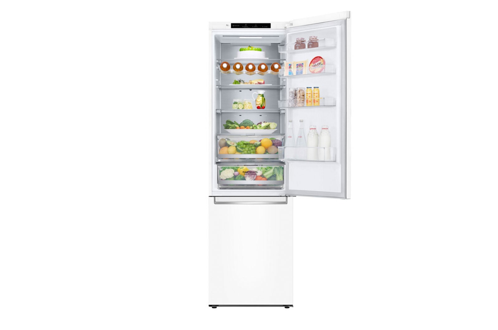 LG 2.03M 384L Kølefryseskab(Hvid) - Energiklasse A, Door Cooling™ og Smart Diagnosis™ , GBB92SWBAN