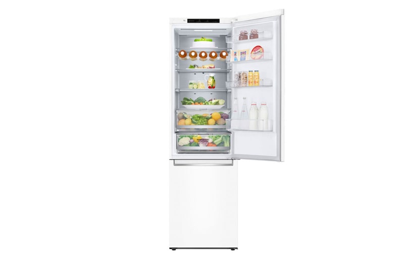 LG 2.03M 384L Kølefryseskab(Hvid) - Energiklasse A, Door Cooling™ og Smart Diagnosis™ , GBB92SWBAN