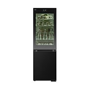 LG 186M 352L Kølefryseskab(Essence Black) - Energiklasse D, InstaView™, Nature Fresh, Door Cooling+™ Smart Diagnosis™ med Wi-Fi, GBG7190CEV