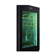 LG 186M 352L Kølefryseskab(Essence Black) - Energiklasse D, InstaView™, Nature Fresh, Door Cooling+™ Smart Diagnosis™ med Wi-Fi, GBG7190CEV