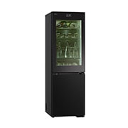 LG 186M 352L Kølefryseskab(Essence Black) - Energiklasse D, InstaView™, Nature Fresh, Door Cooling+™ Smart Diagnosis™ med Wi-Fi, GBG7190CEV