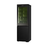 LG 186M 352L Kølefryseskab(Essence Black) - Energiklasse D, InstaView™, Nature Fresh, Door Cooling+™ Smart Diagnosis™ med Wi-Fi, GBG7190CEV