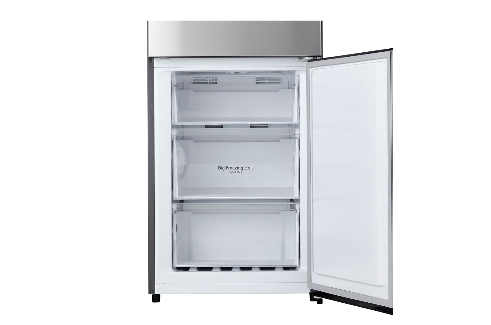 LG 1.86M 384L Kølefryseskab(Silver) - Energiklasse D, Zero Clearance, Total No Frost, GBM21HSADH