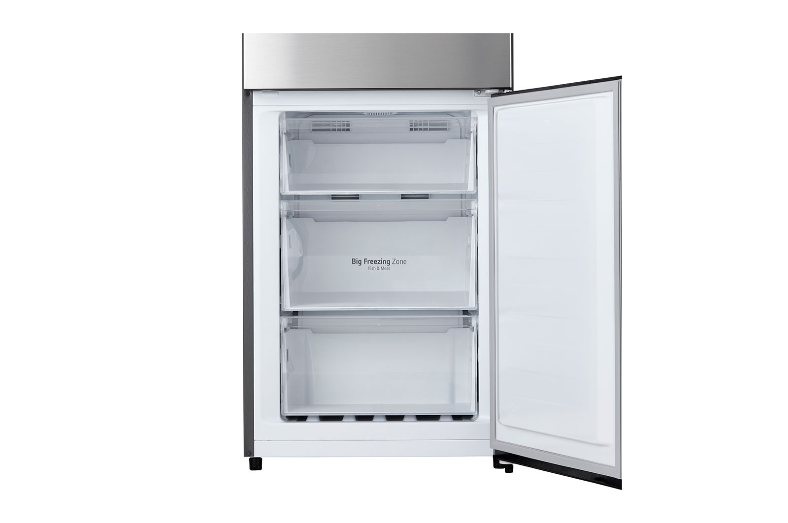 LG 2.03M 336L Kølefryseskab(Silver) - Energiklasse D, Fresh Switch, Zero Clearance, Total No Frost, GBM22HSADH