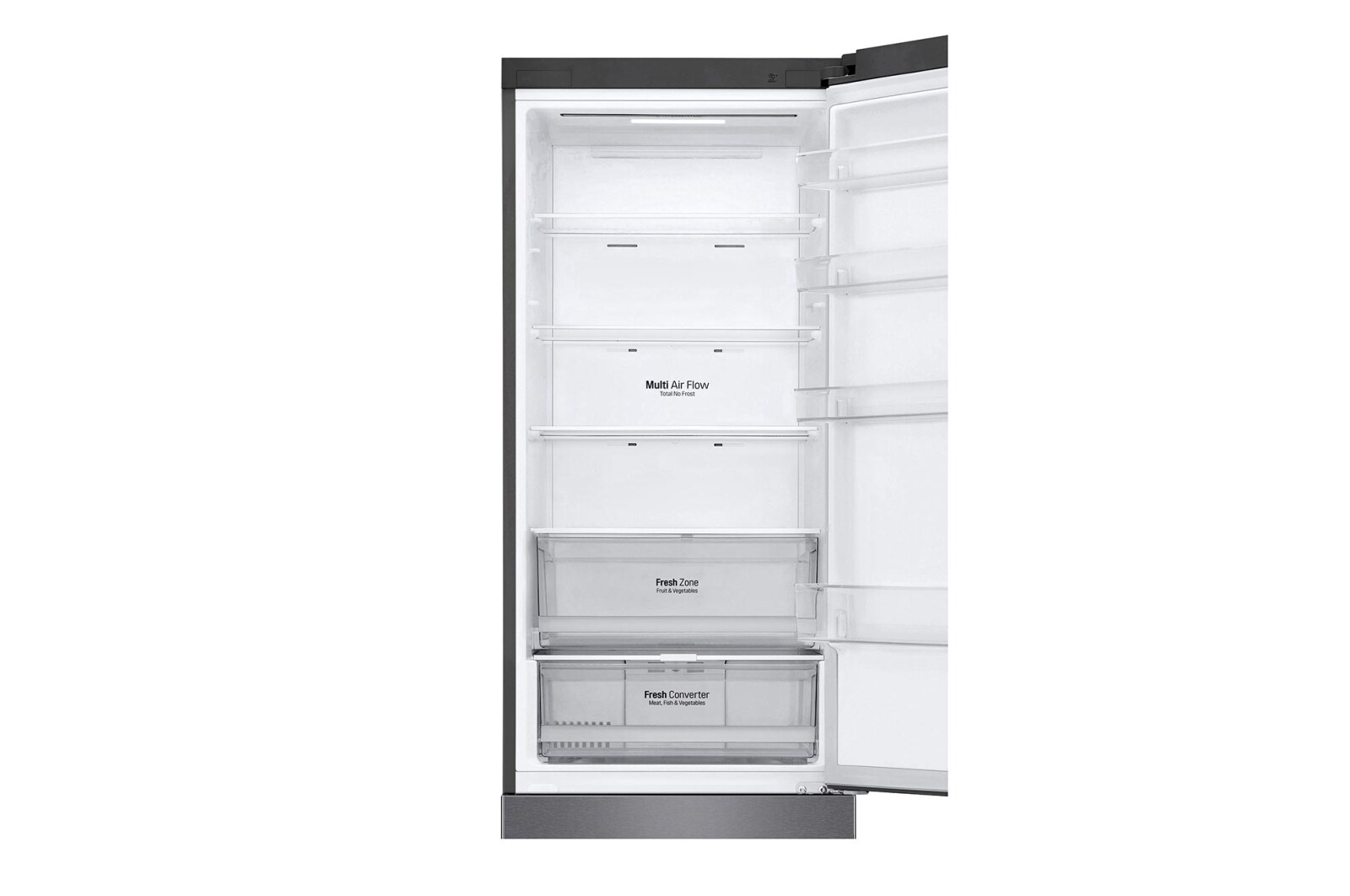 LG 2.03M 384L Kølefryseskab(Dark Silver) - Energiklasse C, Door Cooling™ og Smart Diagnosis™ med Wi-Fi, GBP62DSXCC1