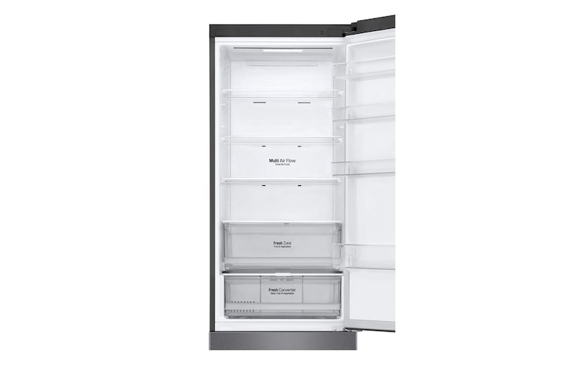 LG 2.03M 384L Kølefryseskab(Dark Silver) - Energiklasse C, Door Cooling™ og Smart Diagnosis™ med Wi-Fi, GBP62DSXCC1