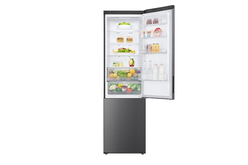 LG 2.03M 384L Kølefryseskab(Dark Silver) - Energiklasse C, Door Cooling™ og Smart Diagnosis™ med Wi-Fi, GBP62DSXCC1