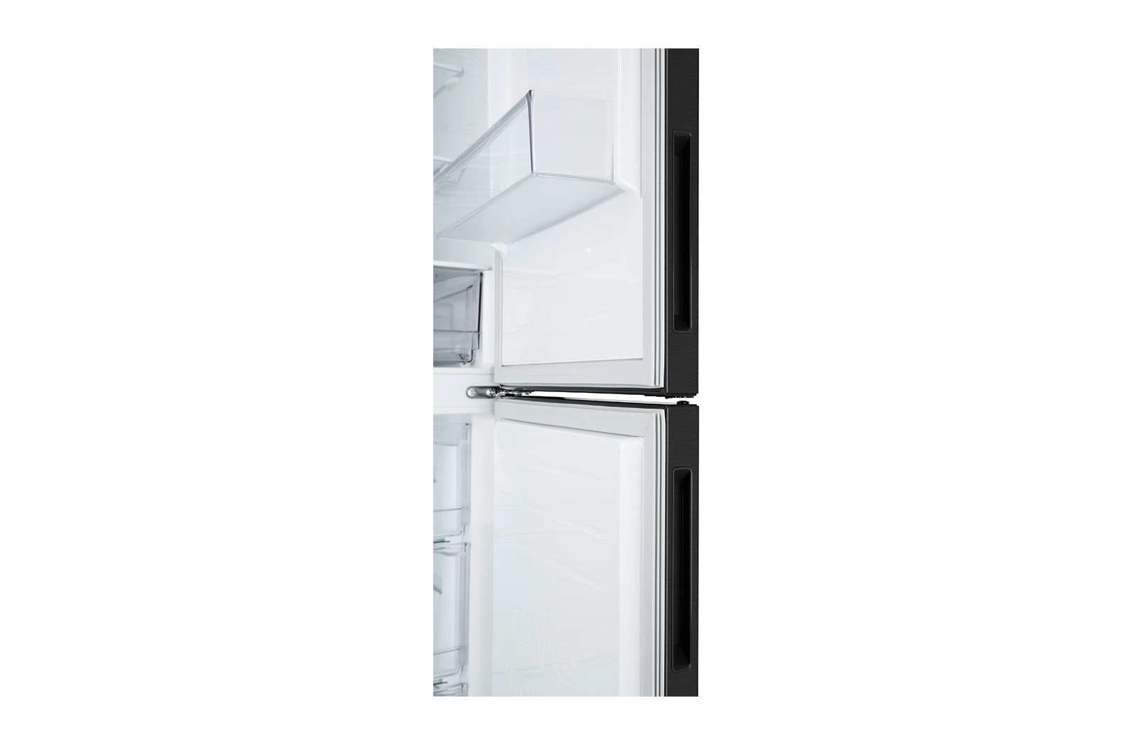 LG 2.03M 384L Kølefryseskab(Matte Black Stainless Steel) - Energiklasse B, Nature Fresh, Door Cooling+™ og Smart Diagnosis™, GBP62MCNBC