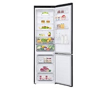 LG 2.03M 384L Kølefryseskab(Matte Black Stainless Steel) - Energiklasse B, Nature Fresh, Door Cooling+™ og Smart Diagnosis™, GBP62MCNBC