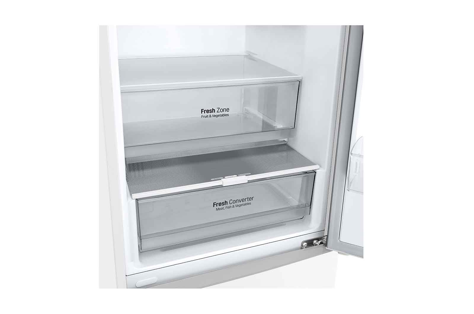 LG 2.03M 384L Kølefryseskab(White) - Energiklasse A, GBP62SWNAC