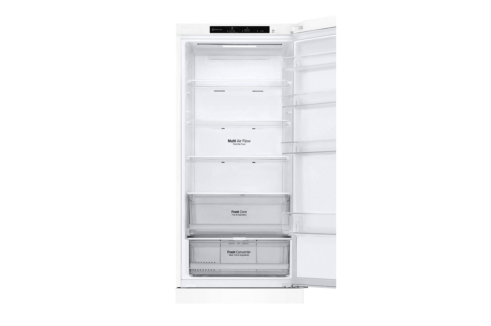 LG 2.03M 384L Kølefryseskab(White) - Energiklasse B, GBP62SWNBC