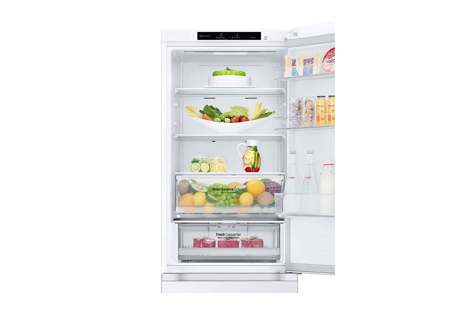 LG 1.86M 344L Kølefryseskab(White) - Energiklasse D, GBV3100DSW