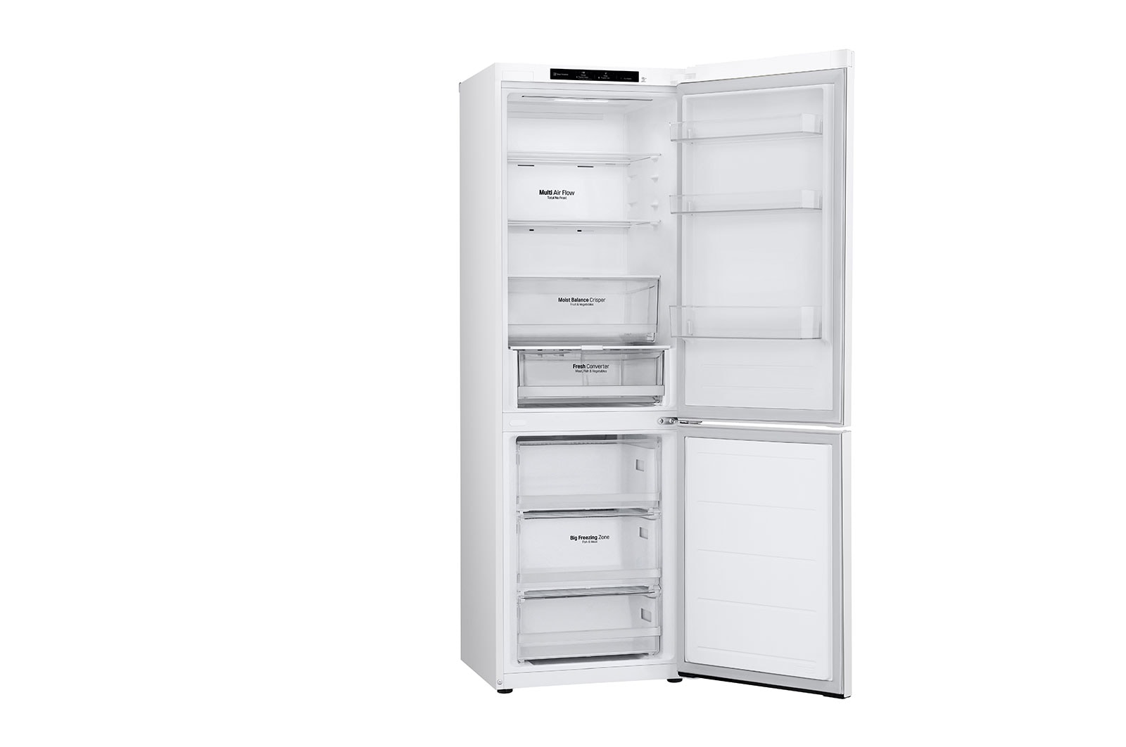 LG 1.86M 344L Kølefryseskab(White) - Energiklasse D, GBV3100DSW