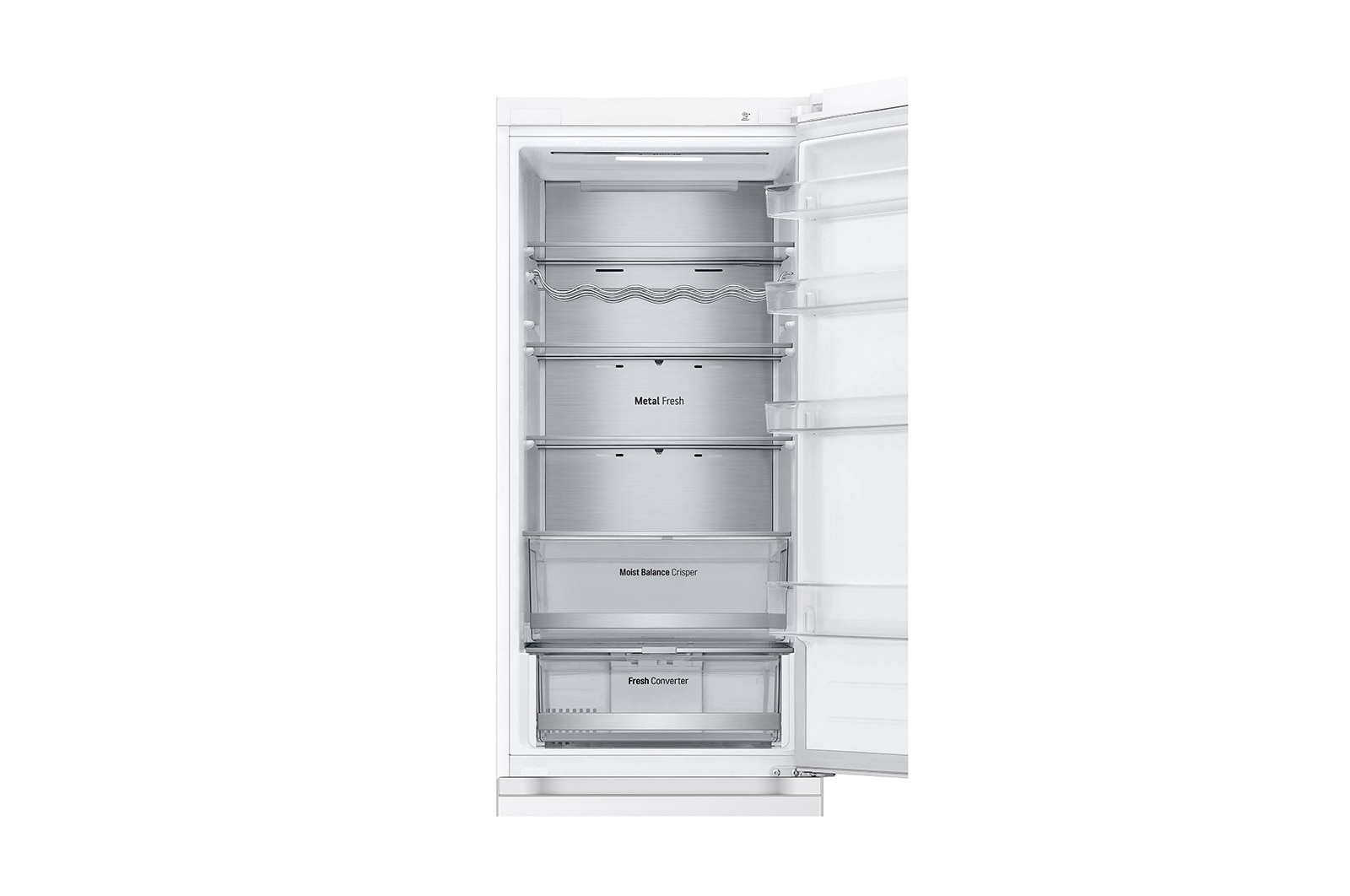 LG 2.03M 387L Kølefryseskab(Hvid) - Energiklasse D, Door Cooling™ og Smart Diagnosis™ med Wi-Fi, GBV5250DSW