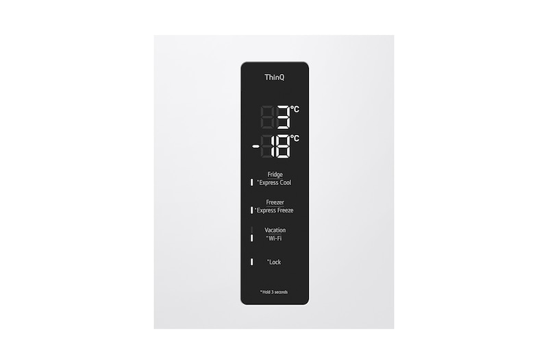 LG 2.03M 387L Kølefryseskab(Hvid) - Energiklasse D, Door Cooling™ og Smart Diagnosis™ med Wi-Fi, GBV5250DSW