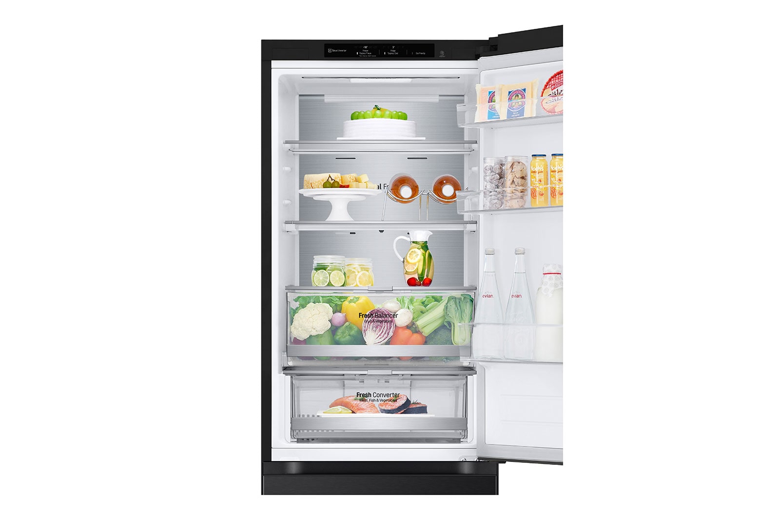 LG 1.86M 344L Kølefryseskab(Essence Black) - Energiklasse C, GBV7180CEV