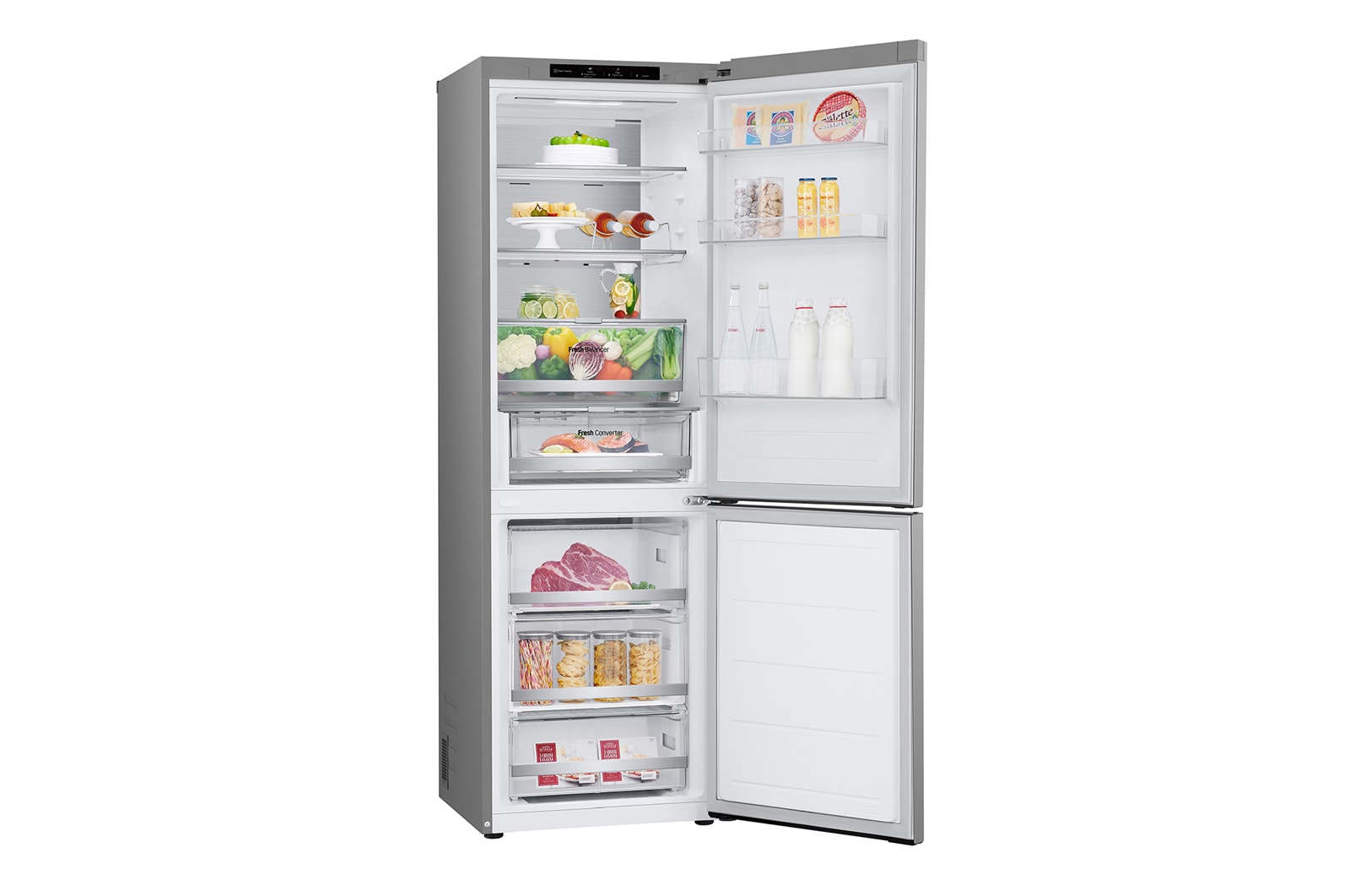 LG 1.86M 344L Kølefryseskab(Prime Silver) - Energiklasse C, GBV7180CPY