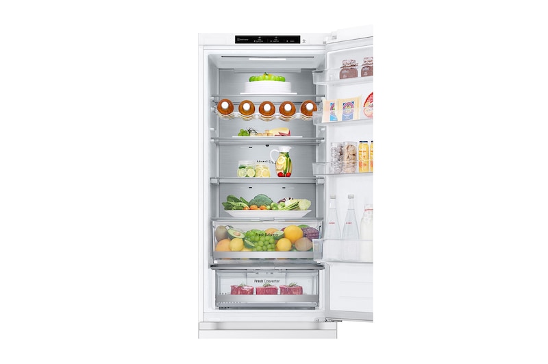 LG 2.03M 387L Kølefryseskab(Essence White ) - Energiklasse C, Nature Fresh, Door Cooling⁺™ og Smart Diagnosis™, GBV7280CSW