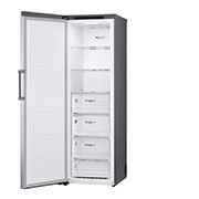 LG 324L Fritstående fryser (Shiny Steel) - Energiklasse D, Total No Frost, Express Freeze, GFT41PZGSF