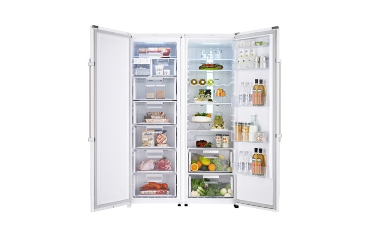 LG Aktiv køleskab i, 185 cm (nettovolumen 382 liter ), GL5241SWJZ