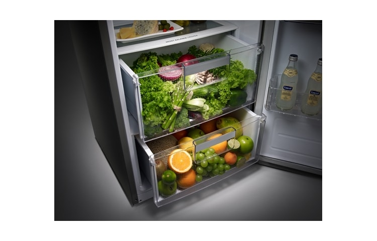 LG Aktiv køleskab i, 185 cm (nettovolumen 382 liter ), GL5241SWJZ