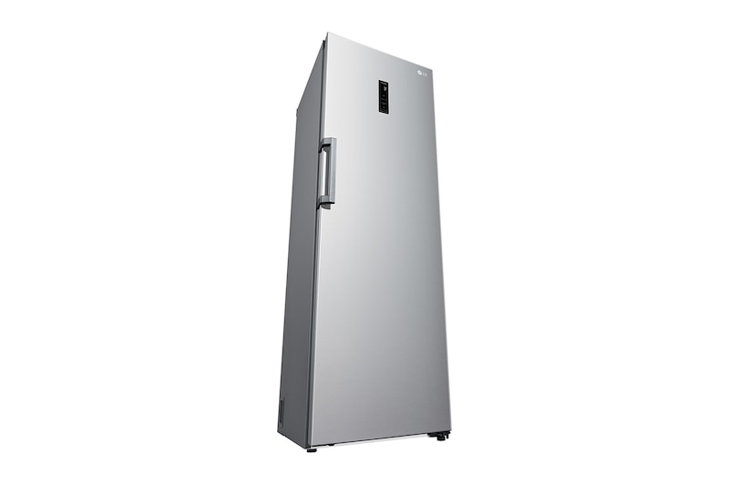 LG 386L Fritstående køleskab (Shiny Steel) - Energiklasse E, Door Cooling™, LINEARCooling™, FRESHBalancer™, Smart Diagnosis™ med Wi-Fi, GLE71PZCSZ