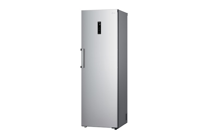 LG 386L Fritstående køleskab (Shiny Steel) - Energiklasse E, Door Cooling™, LINEARCooling™, FRESHBalancer™, Smart Diagnosis™ med Wi-Fi, GLE71PZCSZ