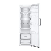 LG 386L Fritstående køleskab (Hvit) - Energiklasse E, Door Cooling™, LINEARCooling™, FRESHBalancer™, Smart Diagnosis™ med Wi-Fi, GLE71SWCSZ