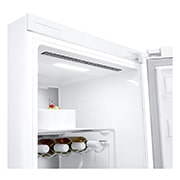 LG 386L Fritstående køleskab (Hvit) - Energiklasse E, Door Cooling™, LINEARCooling™, FRESHBalancer™, Smart Diagnosis™ med Wi-Fi, GLE71SWCSZ