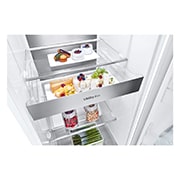 LG 386L Fritstående køleskab (Hvit) - Energiklasse E, Door Cooling™, LINEARCooling™, FRESHBalancer™, Smart Diagnosis™ med Wi-Fi, GLE71SWCSZ