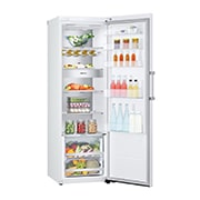 LG 386L Fritstående køleskab (Hvit) - Energiklasse E, Door Cooling™, LINEARCooling™, FRESHBalancer™, Smart Diagnosis™ med Wi-Fi, GLE71SWCSZ