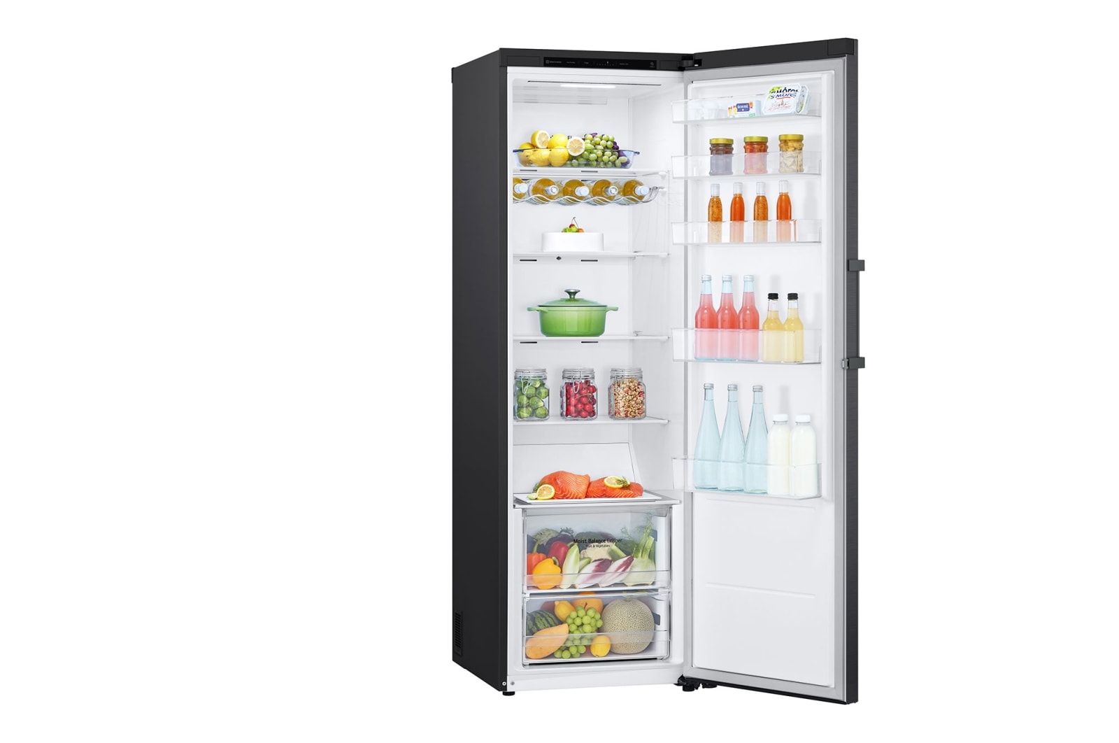 LG                       324L Fritstående fryser (Matte Black) - Energiklasse D, Total No Frost, Express Freeze, GLT51MCGSF