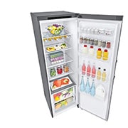 LG 386L Fritstående køleskab (Shiny Steel) - Energiklasse D, Door Cooling™, LINEARCooling™, Moist Balance Crisper™, GLT51PZGSF