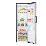 LG 386L Fritstående køleskab (Shiny Steel) - Energiklasse D, Door Cooling™, LINEARCooling™, Moist Balance Crisper™, GLT51PZGSF