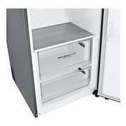 LG 386L Fritstående køleskab (Shiny Steel) - Energiklasse D, Door Cooling™, LINEARCooling™, Moist Balance Crisper™, GLT51PZGSF