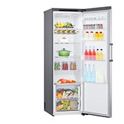 LG 386L Fritstående køleskab (Shiny Steel) - Energiklasse D, Door Cooling™, LINEARCooling™, Moist Balance Crisper™, GLT51PZGSF