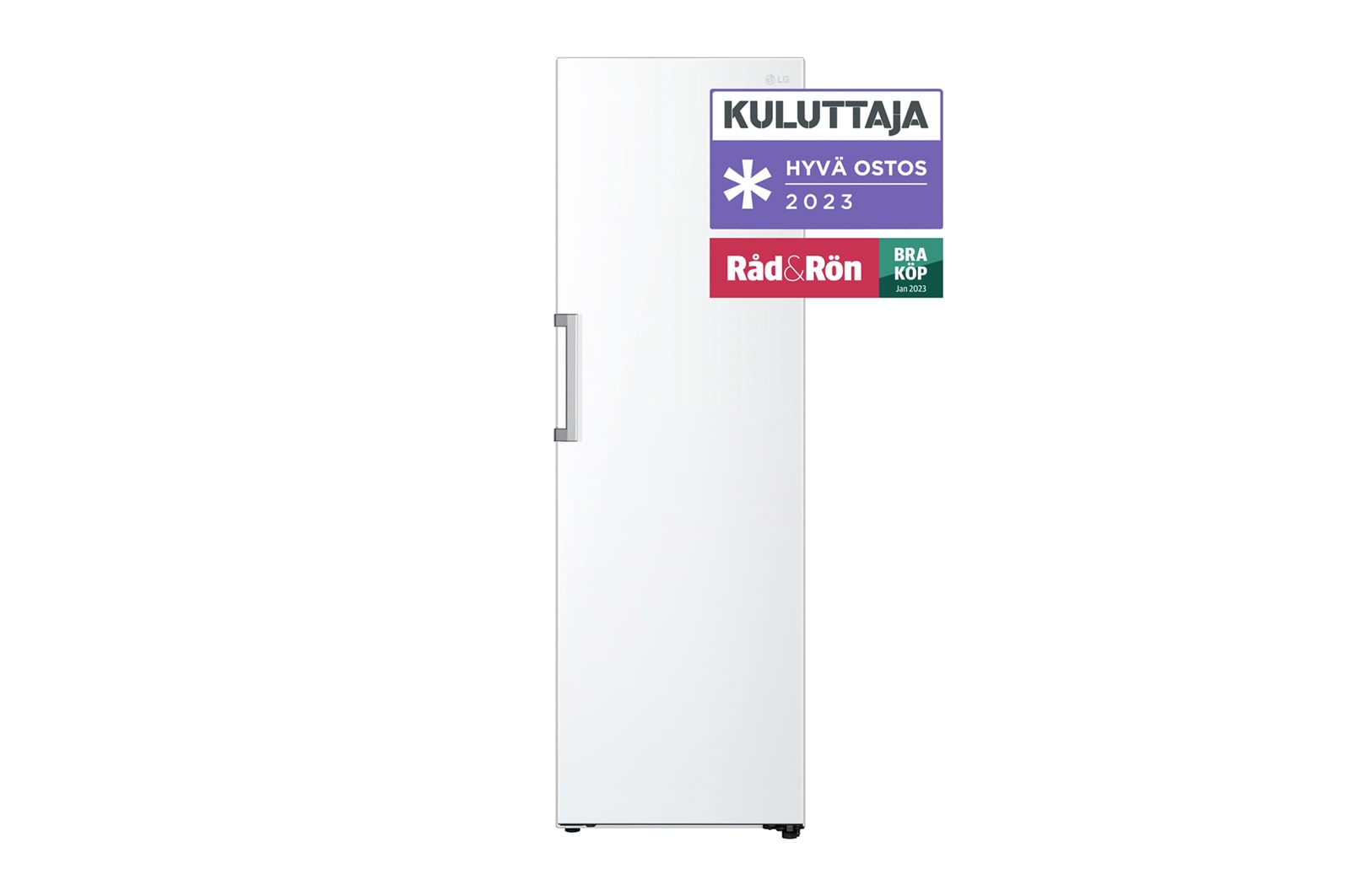 LG 386L Fritstående køleskab (Hvid) - Energiklasse E, Door Cooling™, LINEARCooling™, Moist Balance Crisper™, GLT51SWGSZ