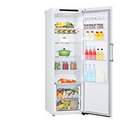 LG 386L Fritstående køleskab (Hvid) - Energiklasse E, Door Cooling™, LINEARCooling™, Moist Balance Crisper™, GLT51SWGSZ