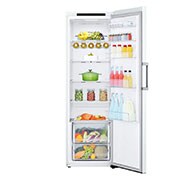 LG 386L Fritstående køleskab (Hvid) - Energiklasse E, Door Cooling™, LINEARCooling™, Moist Balance Crisper™, GLT51SWGSZ