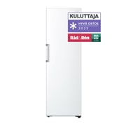 LG 386L Fritstående køleskab (Hvid) - Energiklasse E, Door Cooling™, LINEARCooling™, Moist Balance Crisper™, GLT51SWGSZ