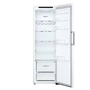 LG 386L Fritstående køleskab (Hvid) - Energiklasse E, DoorCooling™, LINEARCooling™, Moist Balance Crisper™, Smart Diagnosis™ med Wi-Fi, GLE51SWGSZ